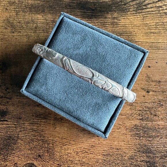 David Yurman Northwest Cuff Bracelet in Sterling Silver - 5mm - Size Large - Picture 3 of 16